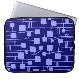 Protection Pour Ordinateur Portable Abstrait 111211 - Pastel Blue sur Dp Navy