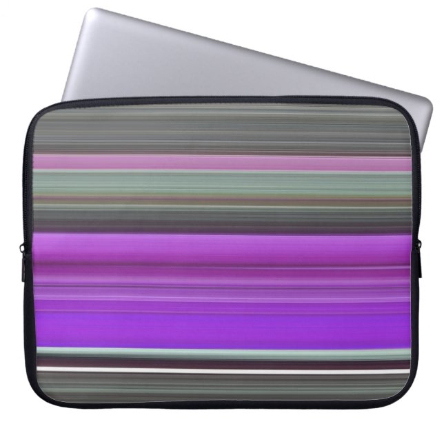 Protection Pour Ordinateur Portable Abstrait #1 : Violet et gris (Devant)
