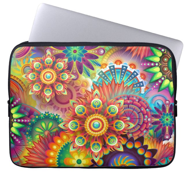 Protection Pour Ordinateur Portable Abstrait dynamique (Devant)