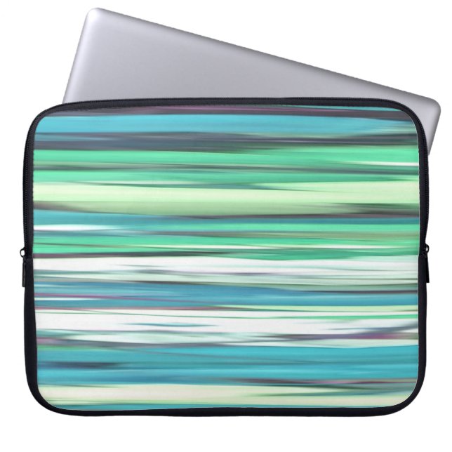 Protection Pour Ordinateur Portable Abstrait n° 2 : bleu vert d'eau (Devant)