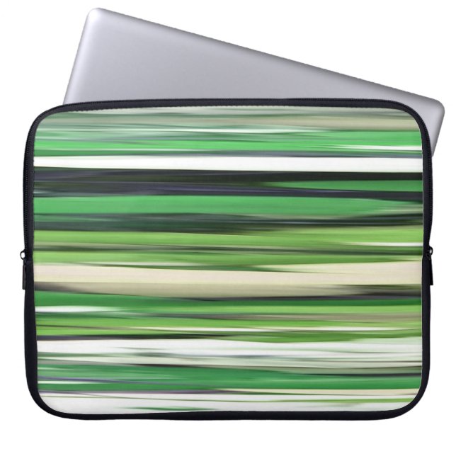 Protection Pour Ordinateur Portable Abstrait n° 2 : Flou vert (Devant)