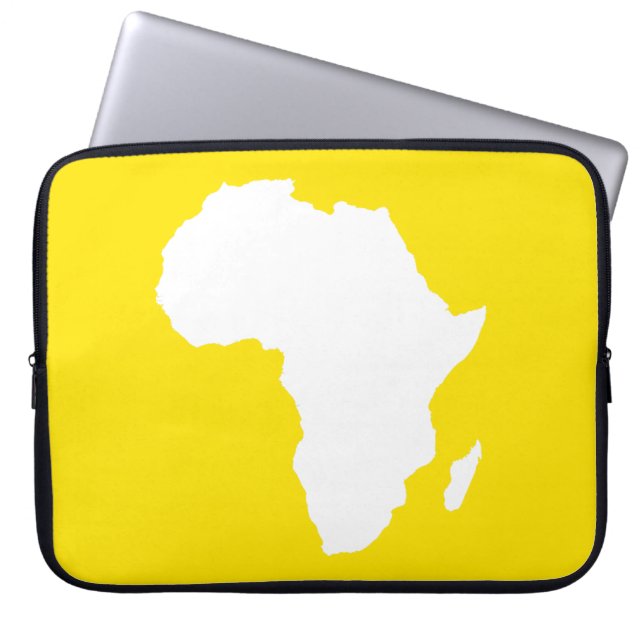 Protection Pour Ordinateur Portable Afrique Audacieuse Jaune Dorée (Devant)