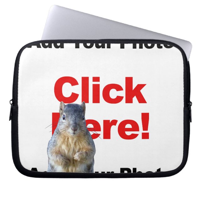 Protection Pour Ordinateur Portable Ajouter un écureuil personnalisé (Devant)