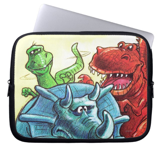 Protection Pour Ordinateur Portable Amis Dinosaur (Devant)