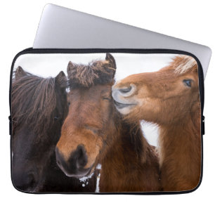 Protection Pour Ordinateur Portable Amis du cheval islandais, Islande