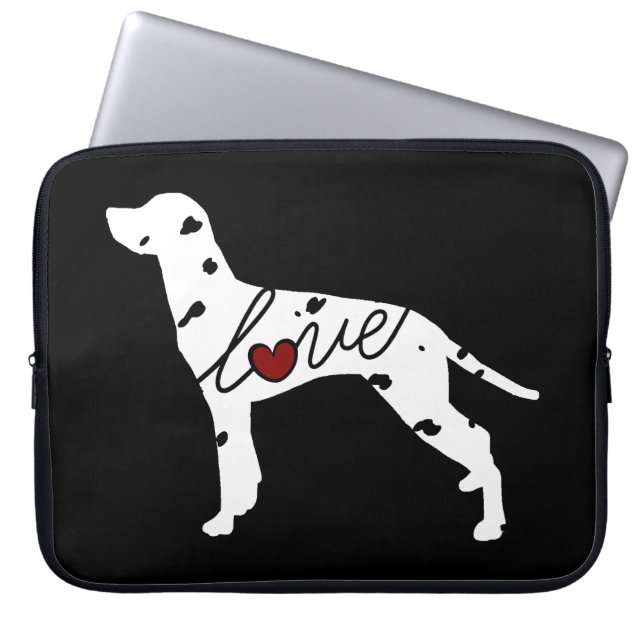 Protection Pour Ordinateur Portable Amour dalmatien (Devant)