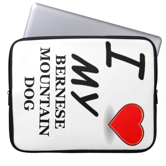 Protection Pour Ordinateur Portable amour de bernois (Devant)