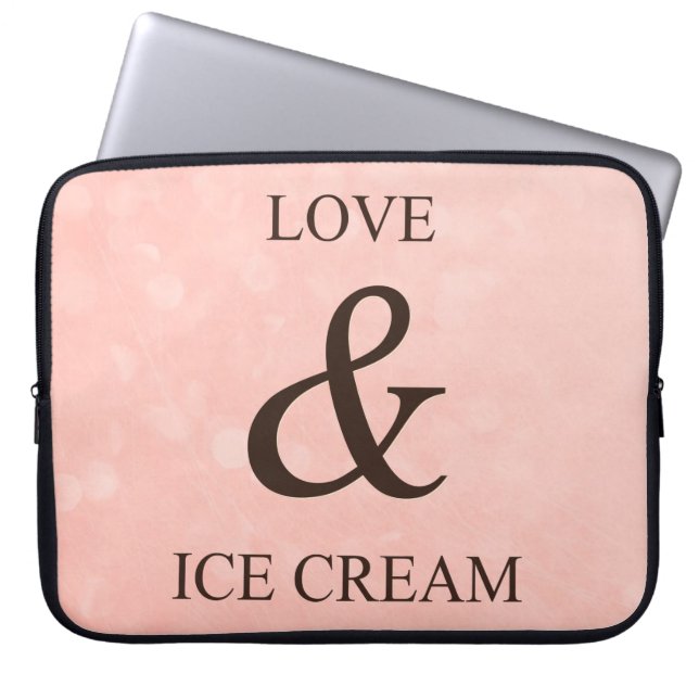 Protection Pour Ordinateur Portable Amour & glace (Devant)