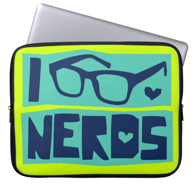 Protection Pour Ordinateur Portable Amour nerd (Devant)