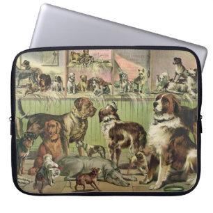 Protection Pour Ordinateur Portable Amoureux de les chiens de Furry Amis