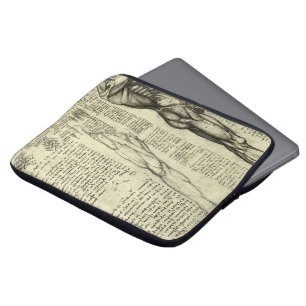 Protection Pour Ordinateur Portable Anatomie humaine : muscles de l'homme par Léonard