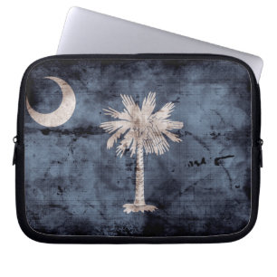 Protection Pour Ordinateur Portable Ancien drapeau de la Caroline du Sud ;
