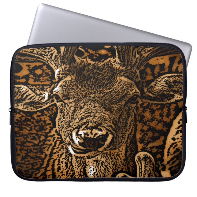 Protection Pour Ordinateur Portable Antelope Wood Effet Nommé Ken (Devant)