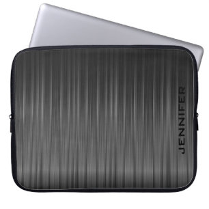 Protection Pour Ordinateur Portable Apparence brillante en fibre de carbone noire