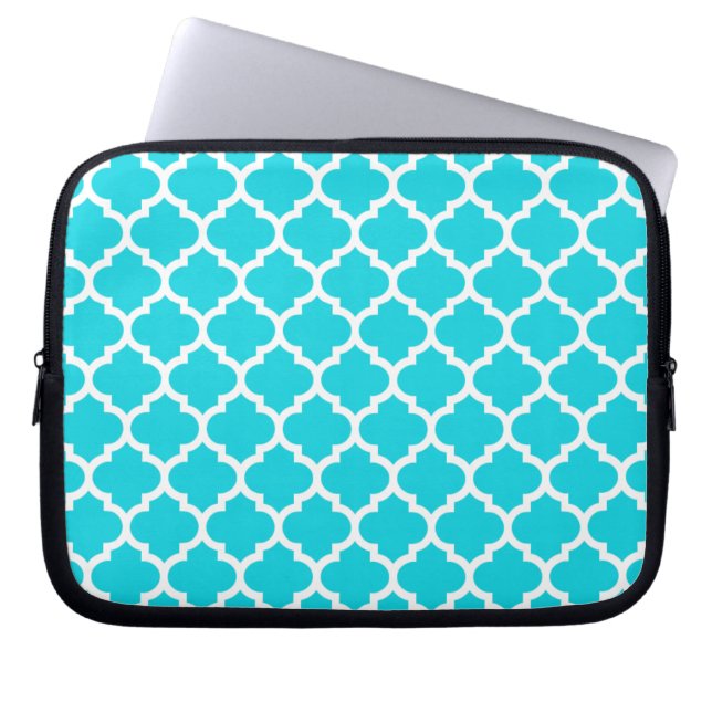 Protection Pour Ordinateur Portable Aqua de Quatrefoil (Devant)
