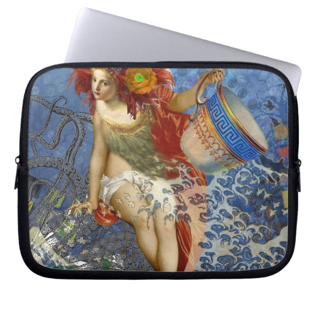 Protection Pour Ordinateur Portable Aquarius Mermaid Bleu gothique (Devant)