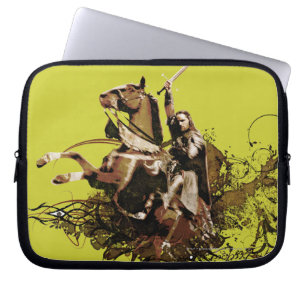 Protection Pour Ordinateur Portable Aragorn montant un collage de vecteur de cheval