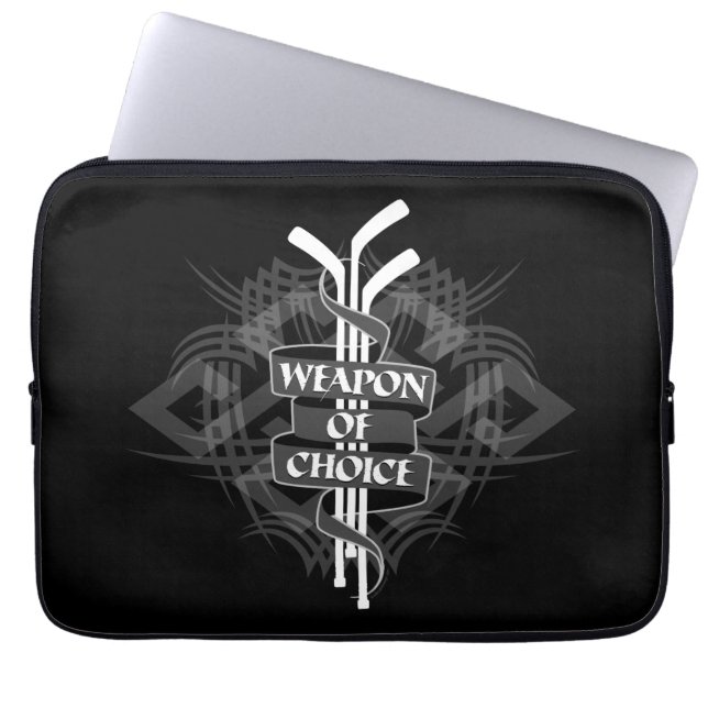 Protection Pour Ordinateur Portable Arme De Choix (Hockey) (Devant)