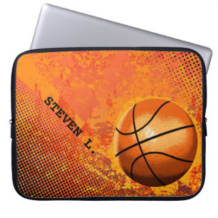 Protection Pour Ordinateur Portable Art abstrait de basket-ball grunge frais