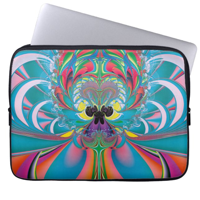 Protection Pour Ordinateur Portable Art abstrait papillon d'été (Devant)