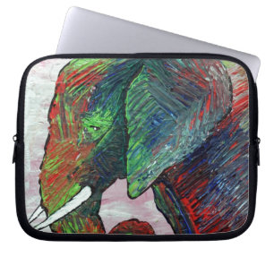 Protection Pour Ordinateur Portable Art coloré d'éléphant