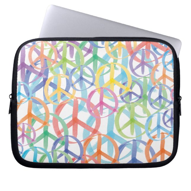 Protection Pour Ordinateur Portable Art des signes de paix (Devant)