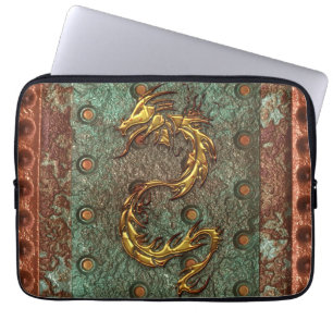 Protection Pour Ordinateur Portable Arty Dragon asiatique en 3D sur manche portable en