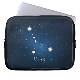 Protection Pour Ordinateur Portable Astrology Blue Nebula Cancer Zodiac Sign