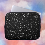 Protection Pour Ordinateur Portable Astronomers Dream Constellation Pattern<br><div class="desc">Groups of stars forming recognizable patterns of constellations in white on a black background.</div>