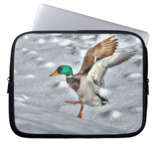 Protection Pour Ordinateur Portable Atterrissage du canard Mallard Drake 4 Photo de la