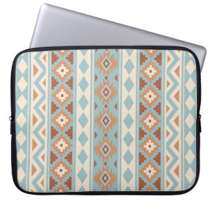 Protection Pour Ordinateur Portable Aztec Essence V Ptn IIIb Blue Cream Terracottas