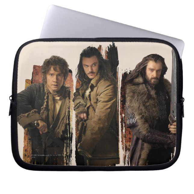 PROTECTION POUR ORDINATEUR PORTABLE BAGGINS™, BARD THE BOWMAN™ & THORIN OAKENSHIELD™ (Devant)