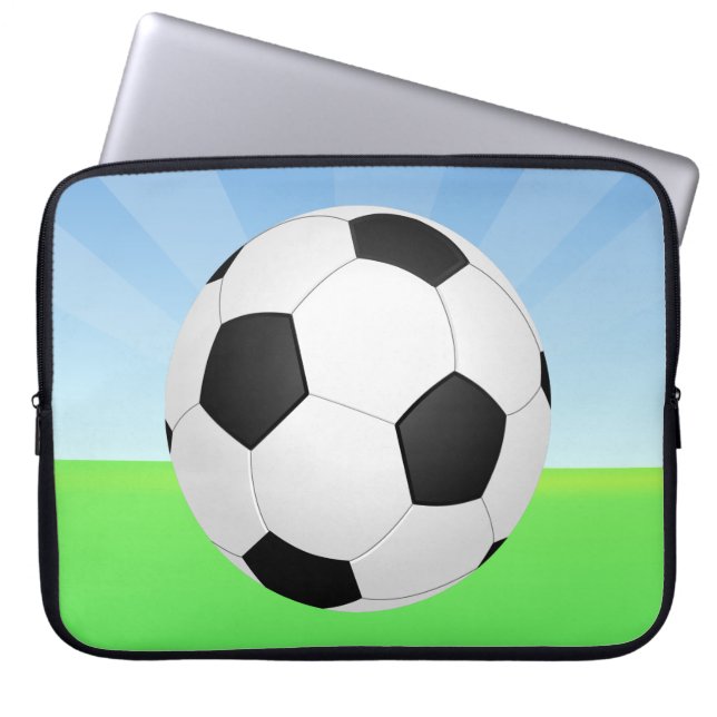 Protection Pour Ordinateur Portable Bal de football dimanche (Devant)