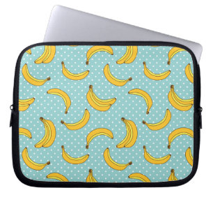 Protection Pour Ordinateur Portable Bananes et points de Polk