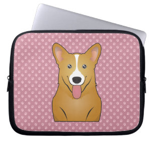 Protection Pour Ordinateur Portable Bande dessinée de corgi de Gallois de Pembroke