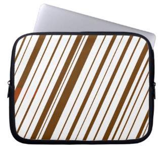 Protection Pour Ordinateur Portable Bande diagonale ~ Brown
