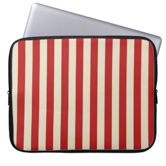 Protection Pour Ordinateur Portable Bandes de maïs pop Vintage rétros en rouge