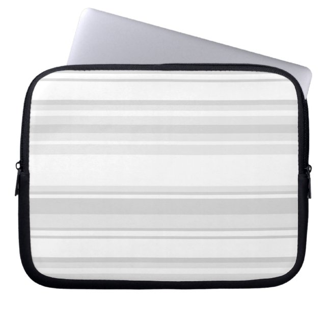 Protection Pour Ordinateur Portable Bandes gris clair (Devant)
