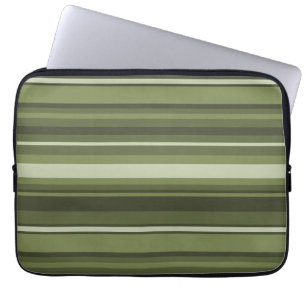 Protection Pour Ordinateur Portable Bandes vert olive