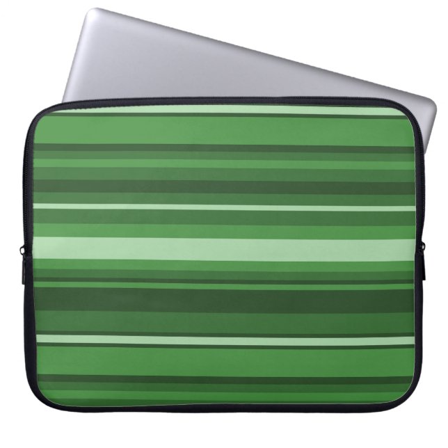 Protection Pour Ordinateur Portable Bandes vertes (Devant)