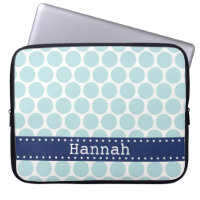 Bannière bleu clair Polka Point Motif bleu