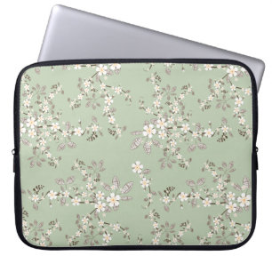 Protection Pour Ordinateur Portable Belle floraison vintage des arbres fleurs blanches