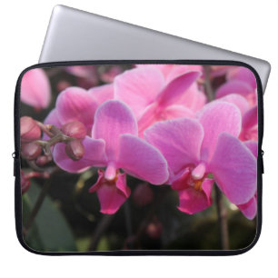 Protection Pour Ordinateur Portable belle orchidée rose fleurs. photographie florale