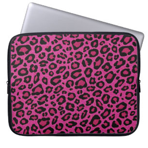 Protection Pour Ordinateur Portable Belle parties scintillant léopard rose chaud bril