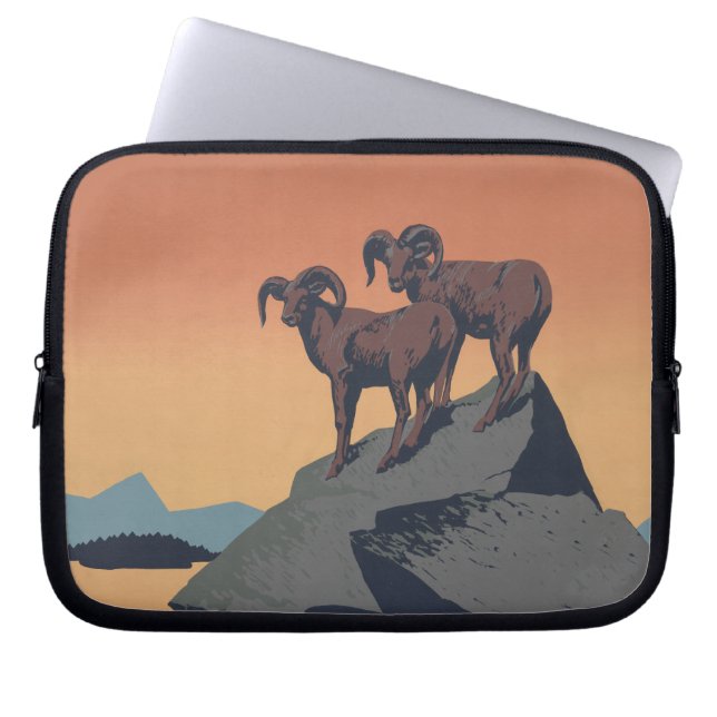 Protection Pour Ordinateur Portable Bighorn Sheep American West Wildlife (Devant)