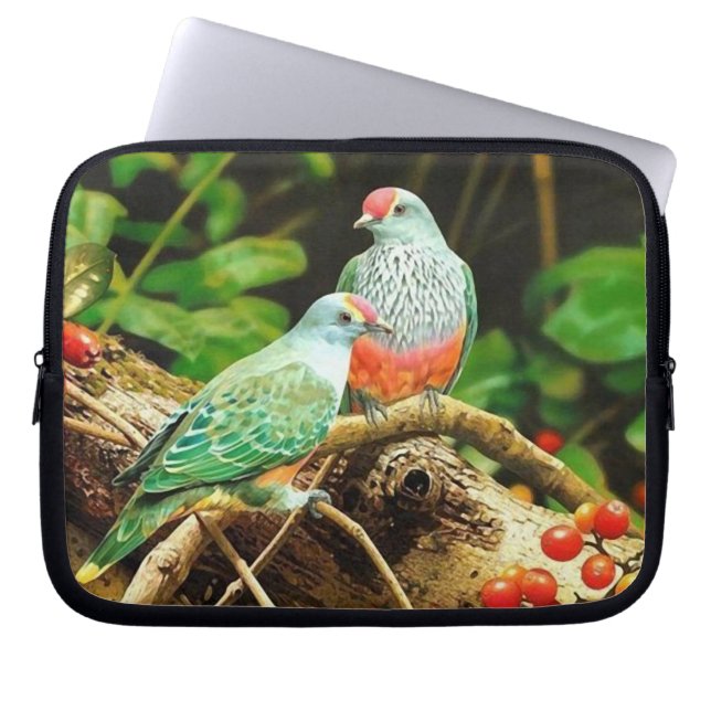 Protection Pour Ordinateur Portable BIRD green_funda (Devant)