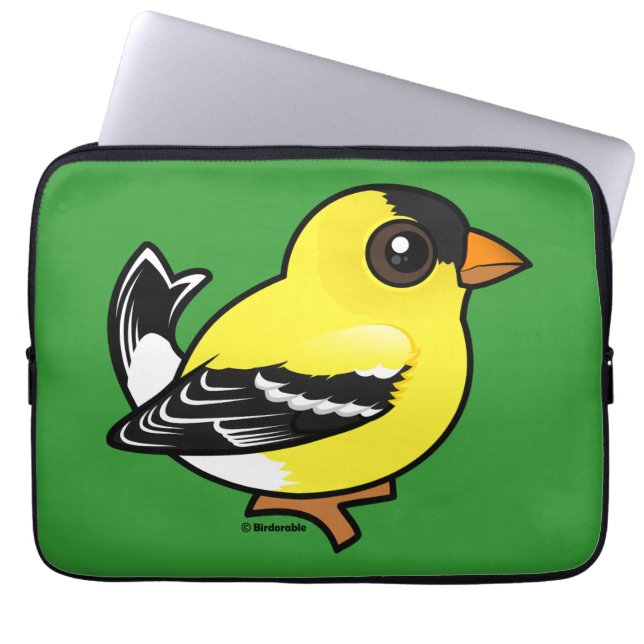 Protection Pour Ordinateur Portable Birdorable American Goldfinch (Devant)