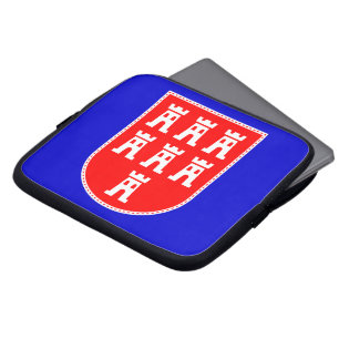 Protection Pour Ordinateur Portable blason de Transylvanie rouge blanc