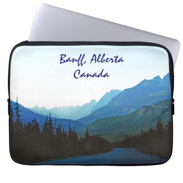 Protection Pour Ordinateur Portable Bleu Jasper de Banff (Devant)