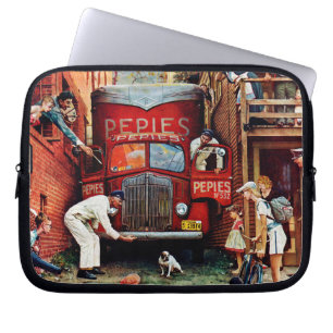 Protection Pour Ordinateur Portable Bloc routier par Norman Rockwell